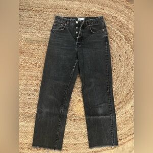 ZARA HIGH RISE STRAIGHT JEANS